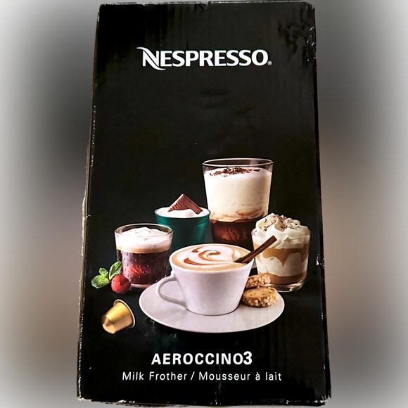 NESPRESSO AEROCCINO 3 MILK FROTHIER MOUSSEUR & LAIT COFFEE JAVA EXPRESSO CREAM - Picture 3 of 4